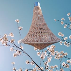 Kroonluchter zalm groot